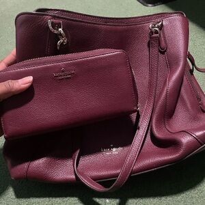 Kate spade shoulder bag and wallet set